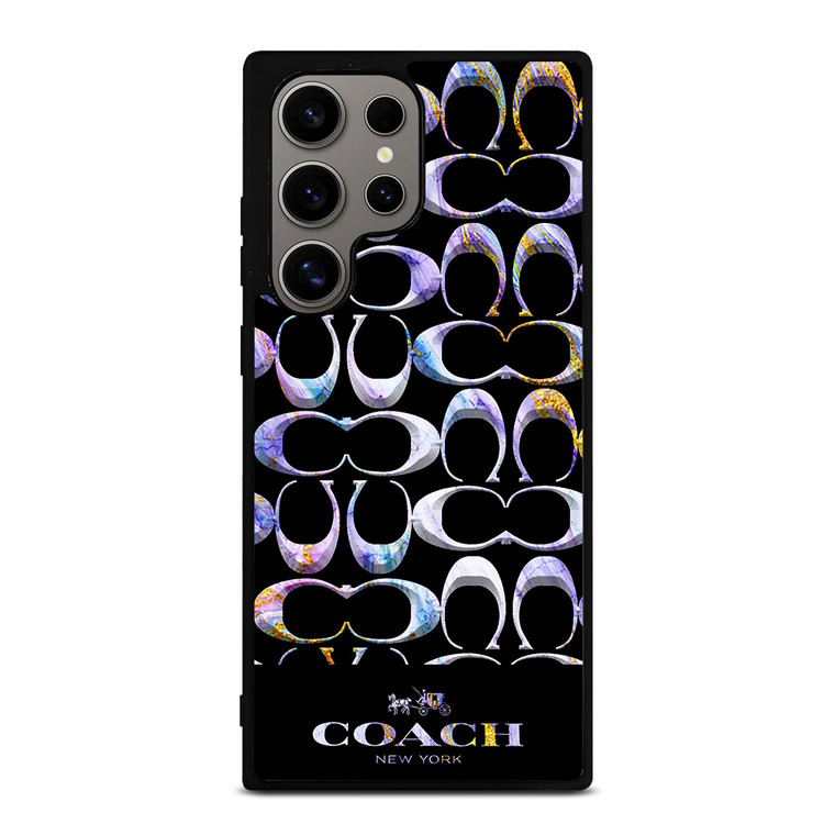 COACH NEW YORK COLORFULL MARBLE ICON Samsung Galaxy S24 Ultra Case Cover