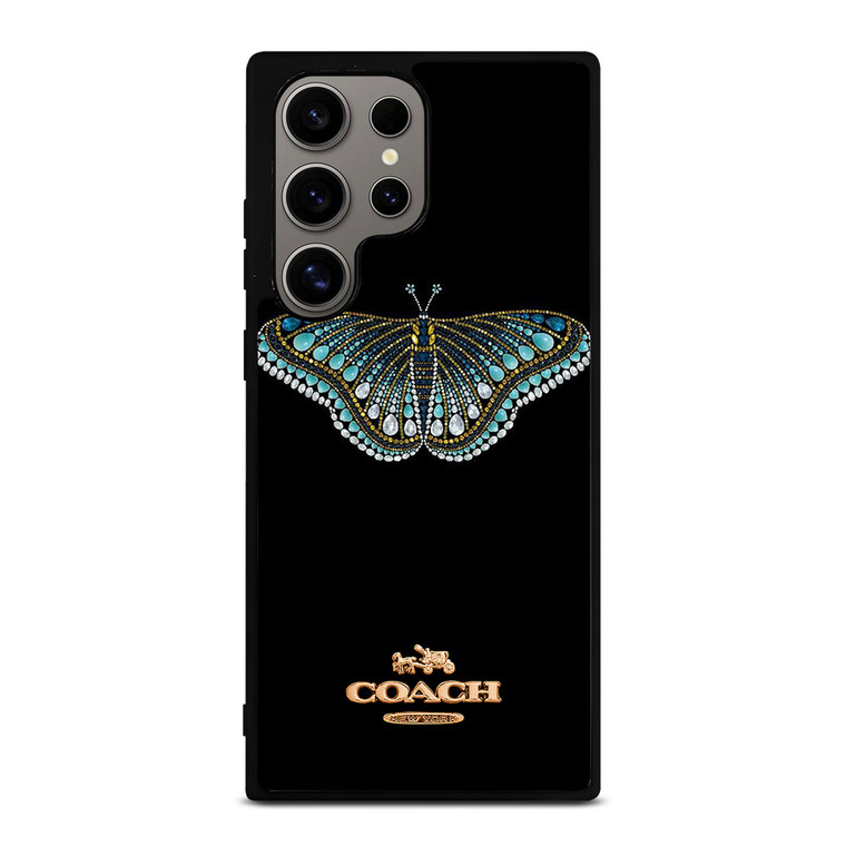 COACH NEW YORK DIAMOND BUTTERFLY Samsung Galaxy S24 Ultra Case Cover