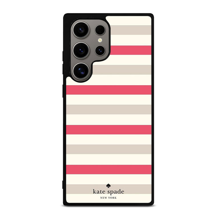 KATE SPADE NEW YORK STRIPES RED WHITE Samsung Galaxy S24 Ultra Case Cover