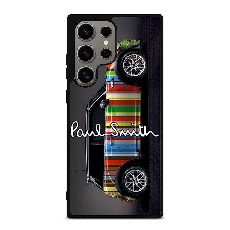 MINI COOPER CAR PAUL SMITH PATTERN Samsung Galaxy S24 Ultra Case Cover