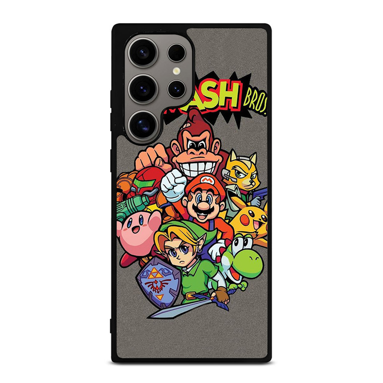 NINTENDO GAME CHARACTER SUPER SMASH BROSS AND FRIENDS Samsung Galaxy S24 Ultra Case Cover