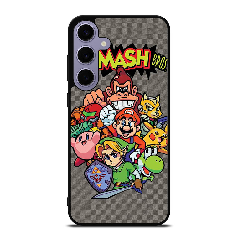 NINTENDO GAME CHARACTER SUPER SMASH BROSS AND FRIENDS Samsung Galaxy S24 Plus Case Cover