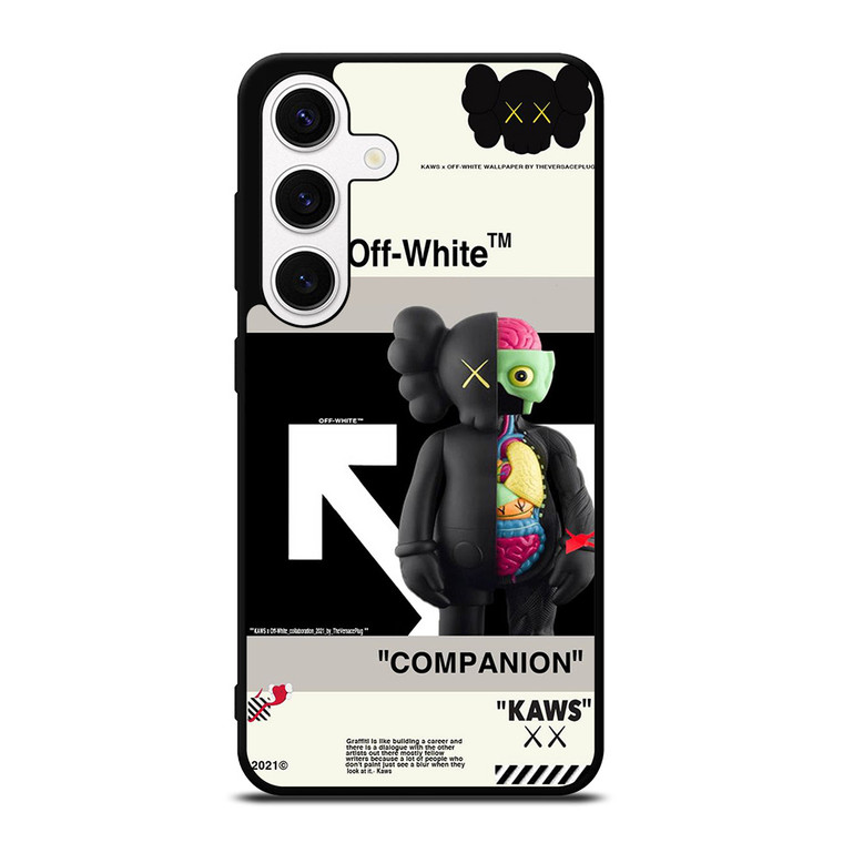OFF WHITE KAWS COMPANION Samsung Galaxy S24 Case Cover