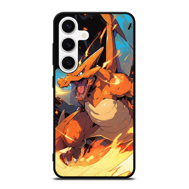 POKEMON CHARIZAR POCKET MONSTERS ART Samsung Galaxy S24 Case Cover