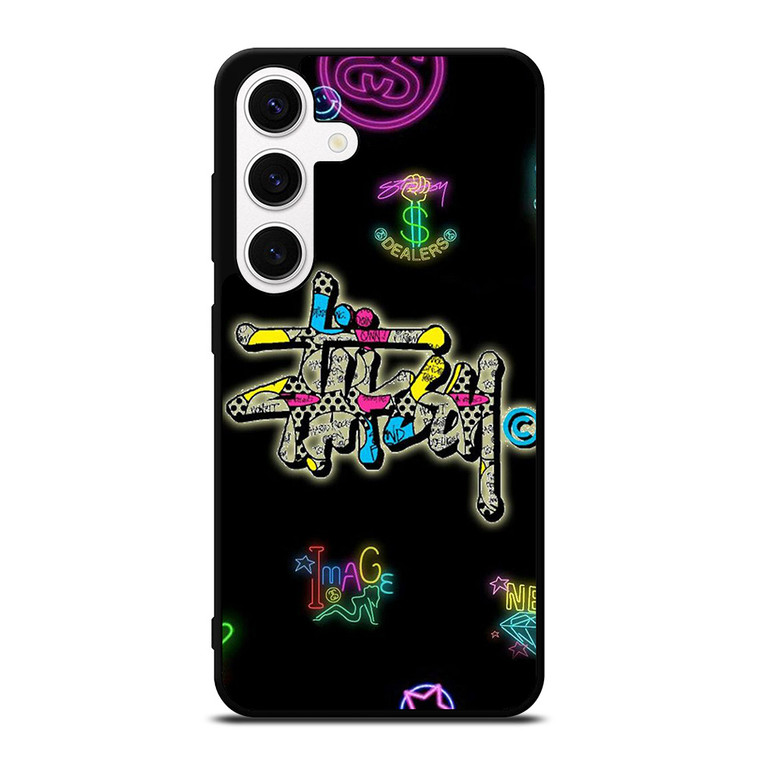 STUSSY LOGO THE DEALERS COLORFUL ICON Samsung Galaxy S24 Case Cover