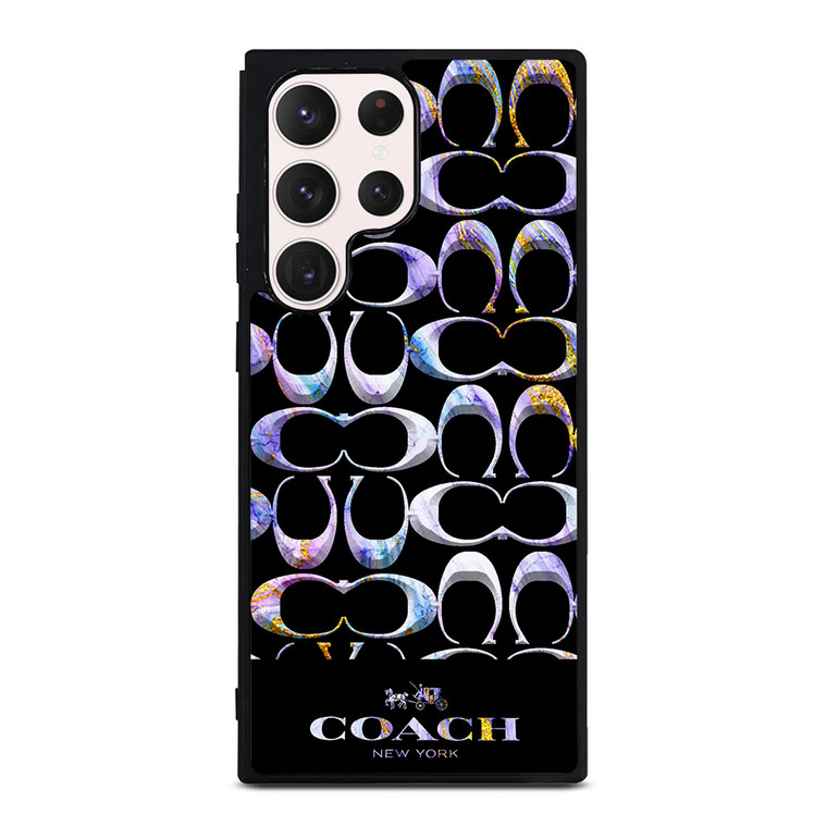 COACH NEW YORK COLORFULL MARBLE ICON Samsung Galaxy S23 Ultra Case Cover