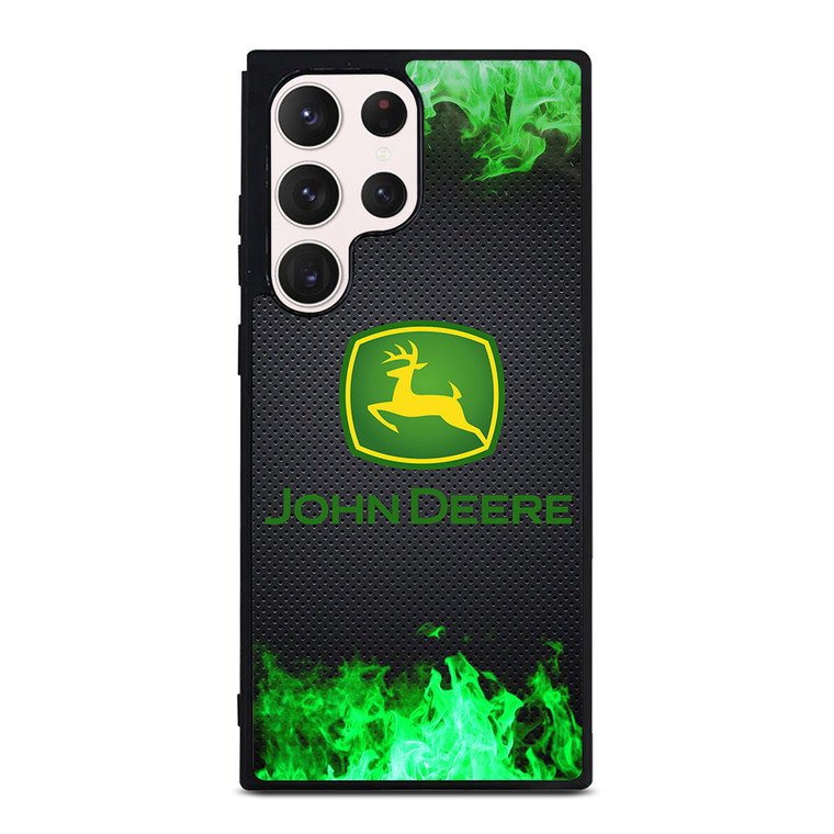 JOHN DEERE TRACTOR LOGO GREEN FIRE Samsung Galaxy S23 Ultra Case Cover