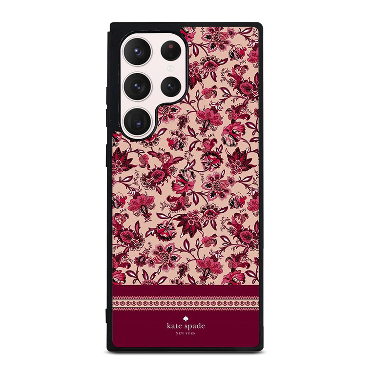 KATE SPADE NEW YORK RED FLORAL Samsung Galaxy S23 Ultra Case Cover