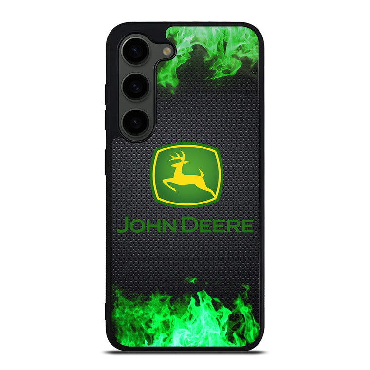 JOHN DEERE TRACTOR LOGO GREEN FIRE Samsung Galaxy S23 Plus Case Cover