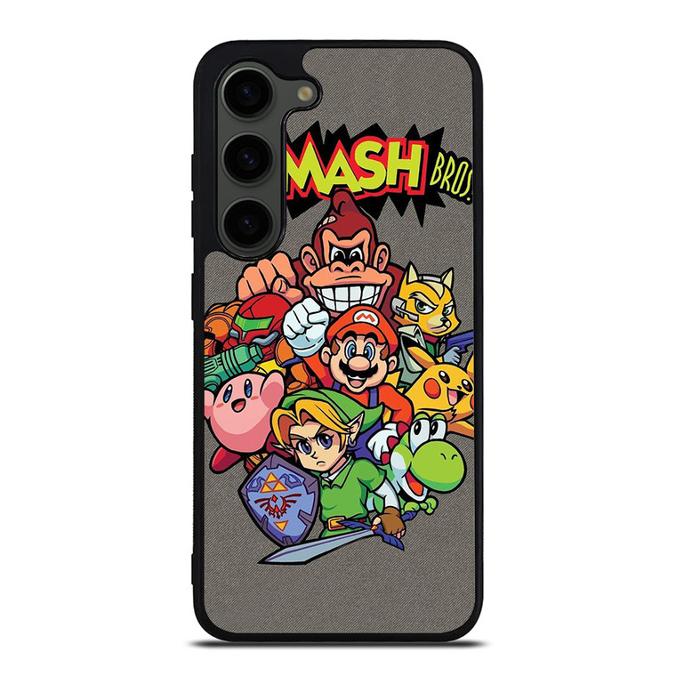 NINTENDO GAME CHARACTER SUPER SMASH BROSS AND FRIENDS Samsung Galaxy S23 Plus Case Cover