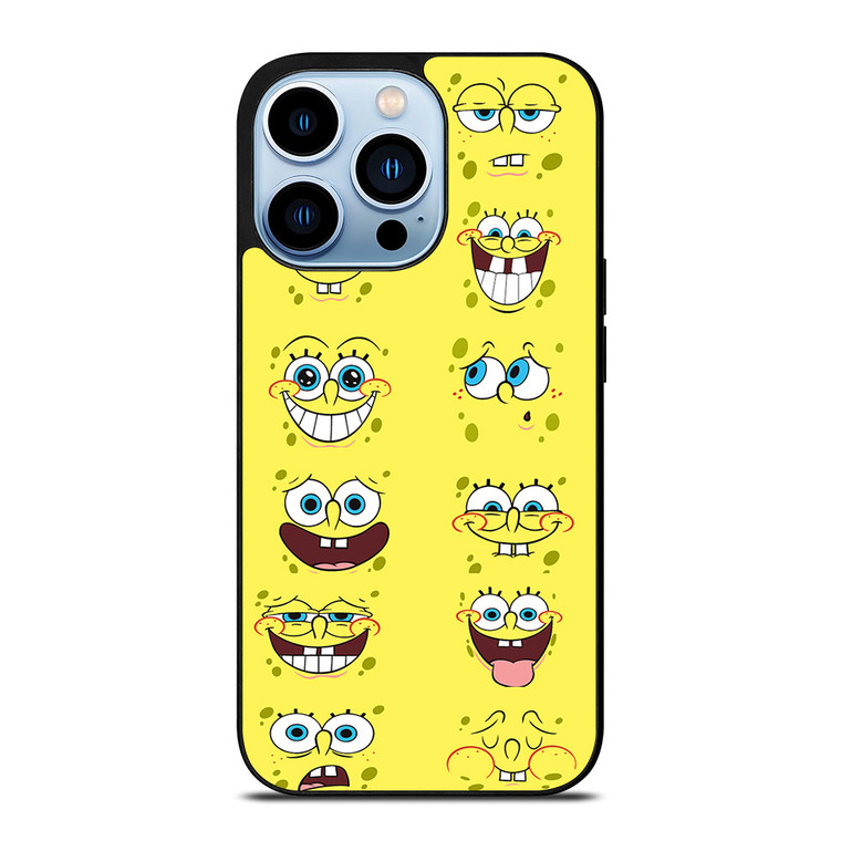 SPONGE BOB MOOD FACE iPhone 13 Pro Max Case Cover