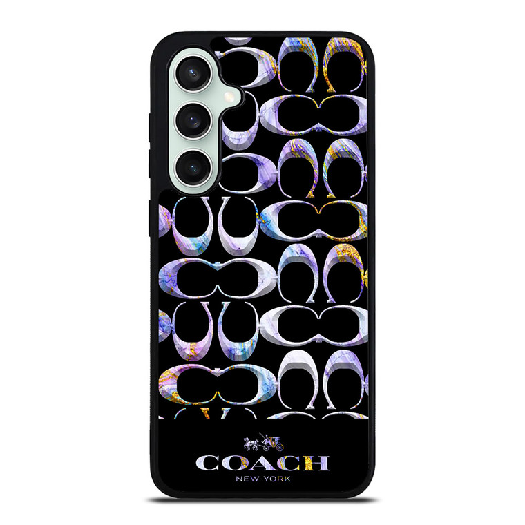 COACH NEW YORK COLORFULL MARBLE ICON Samsung Galaxy S23 FE Case Cover