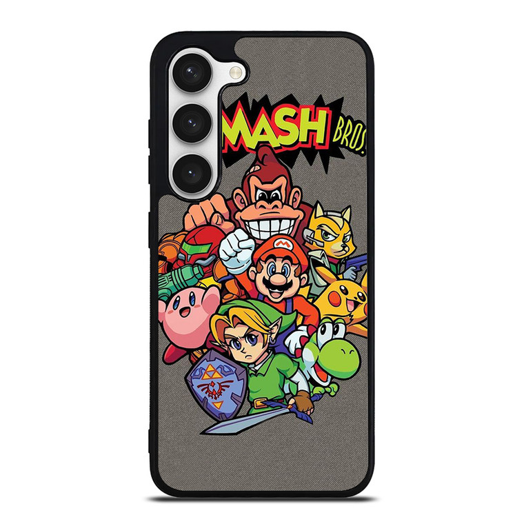 NINTENDO GAME CHARACTER SUPER SMASH BROSS AND FRIENDS Samsung Galaxy S23 Case Cover