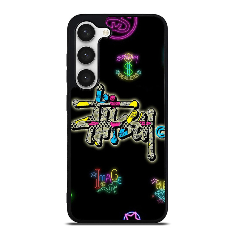 STUSSY LOGO THE DEALERS COLORFUL ICON Samsung Galaxy S23 Case Cover