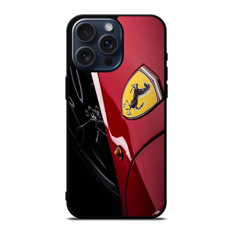 FERRARI LOGO CAR EMBLEM iPhone 15 Pro Max Case Cover