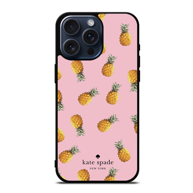 KATE SPADE NEW YORK LOGO PINEAPPLES iPhone 15 Pro Max Case Cover
