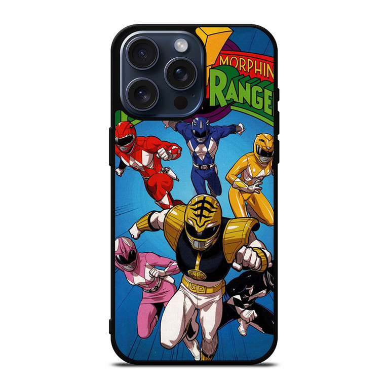 MIGHTY MORPHIN POWER RANGERS CARTOON iPhone 15 Pro Max Case Cover