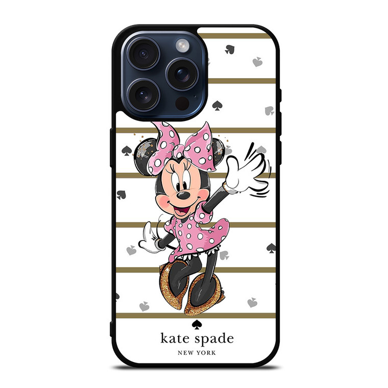 MINNIE MOUSE DISNEY KATE SPADE NEW YORK LOGO iPhone 15 Pro Max Case Cover