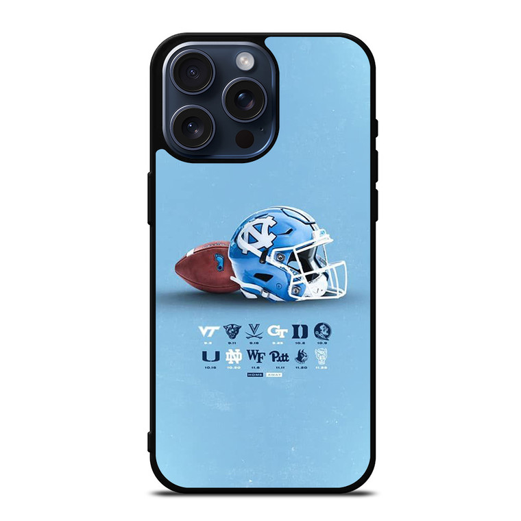 NORTH CAROLINA TAR HEELS LOGO BASKETBALL UNIVERSITY HELMET iPhone 15 Pro Max Case Cover