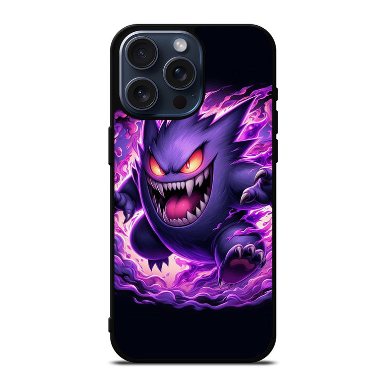 POKEMON POCKET MONSTER GENGAR SINISTER iPhone 15 Pro Max Case Cover