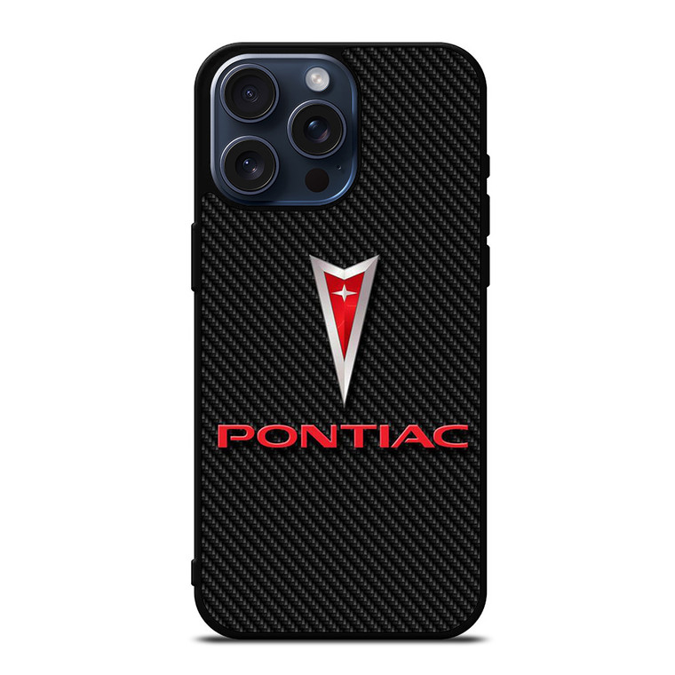 PONTIAC LOGO CAR ICON CARBON iPhone 15 Pro Max Case Cover