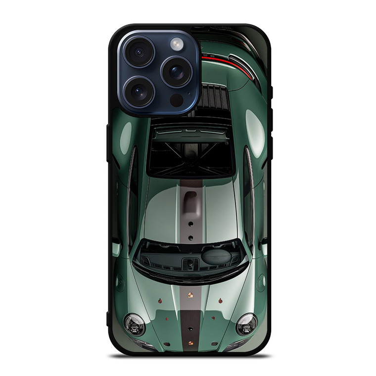 PORSCHE CAR 911 OLIVE GREEN iPhone 15 Pro Max Case Cover
