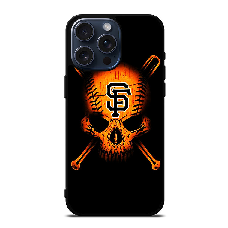 SAN FRANCISCO GIANTS LOGO BASEBALL SKULL iPhone 15 Pro Max Case Cover