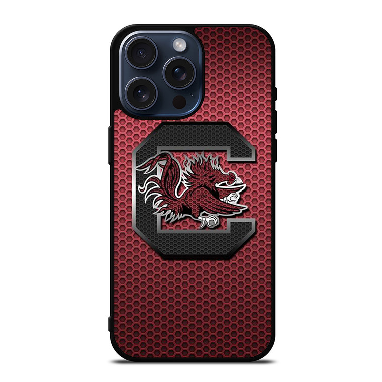 SOUTH CAROLINA GAMECOCKS UNIVERSITY FOOTBALL LOGO iPhone 15 Pro Max Case Cover