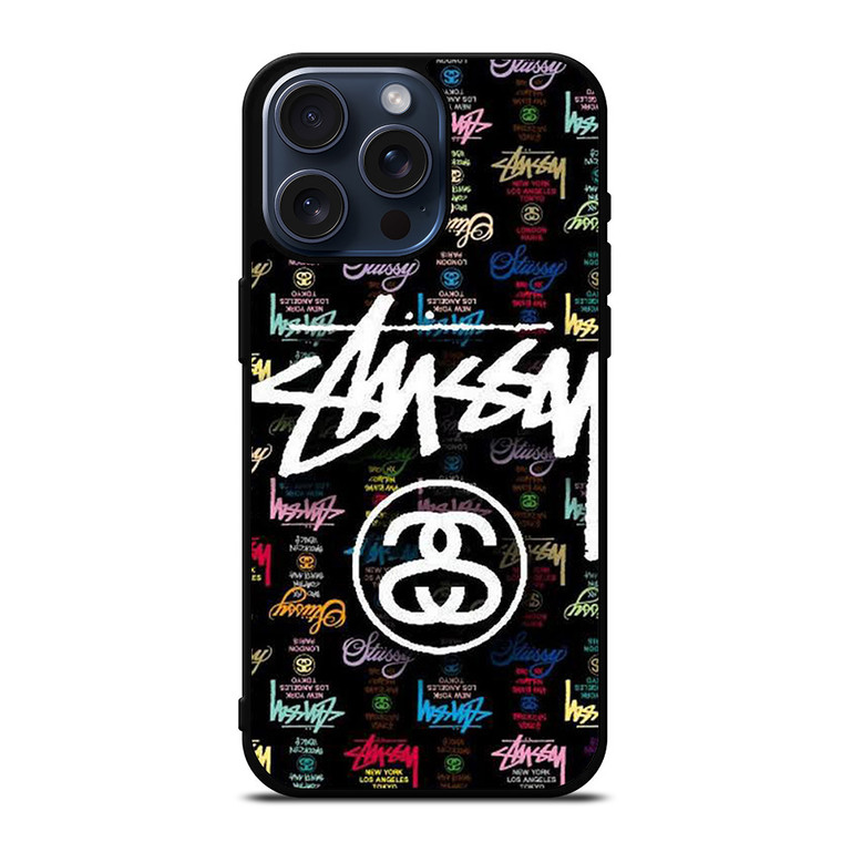 STUSSY FASHION LOGO ICON iPhone 15 Pro Max Case Cover