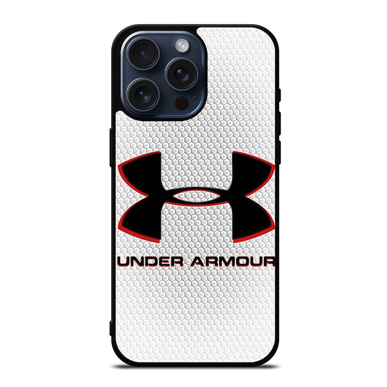 UNDER ARMOUR LOGO WHITE ICON iPhone 15 Pro Max Case Cover