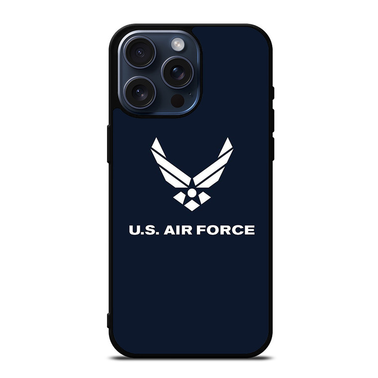 UNITED STATES US AIR FORCE LOGO iPhone 15 Pro Max Case Cover