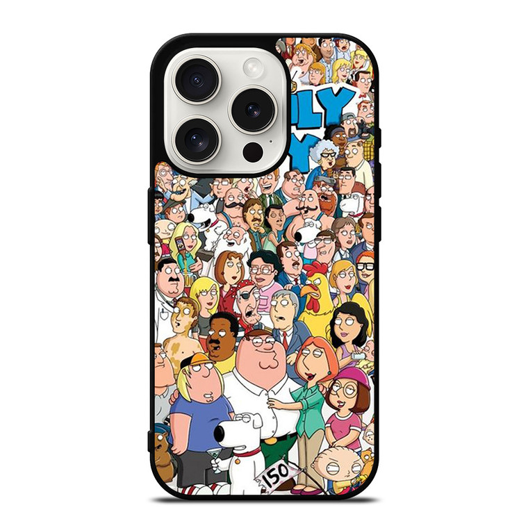 FAMILY GUY CARTOON ALL CHARACTERS iPhone 15 Pro Case Cover
