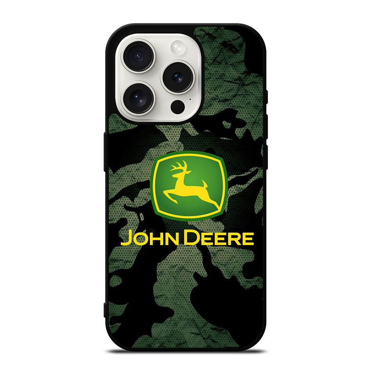 JOHN DEERE TRACTOR LOGO CAMO iPhone 15 Pro Case Cover
