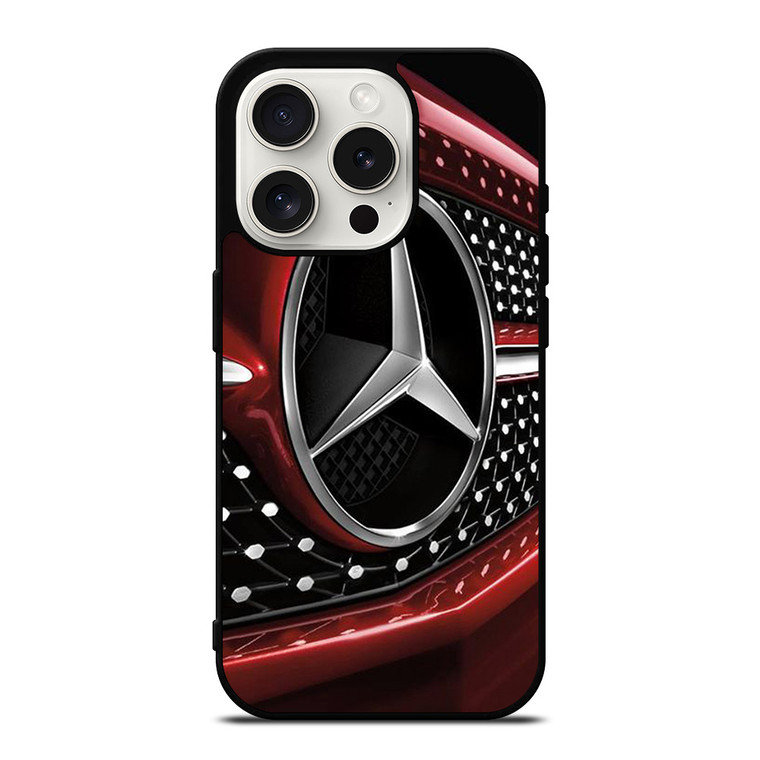 MERCEDES BENZ LOGO RED EMBLEM iPhone 15 Pro Case Cover