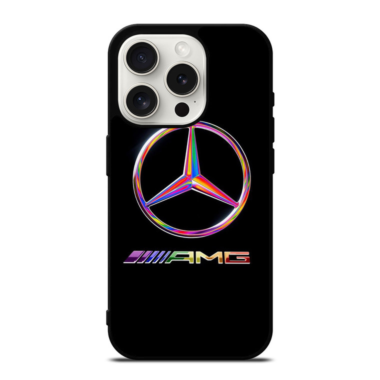 MERCEDEZ BENS LOGO RAINBOW iPhone 15 Pro Case Cover