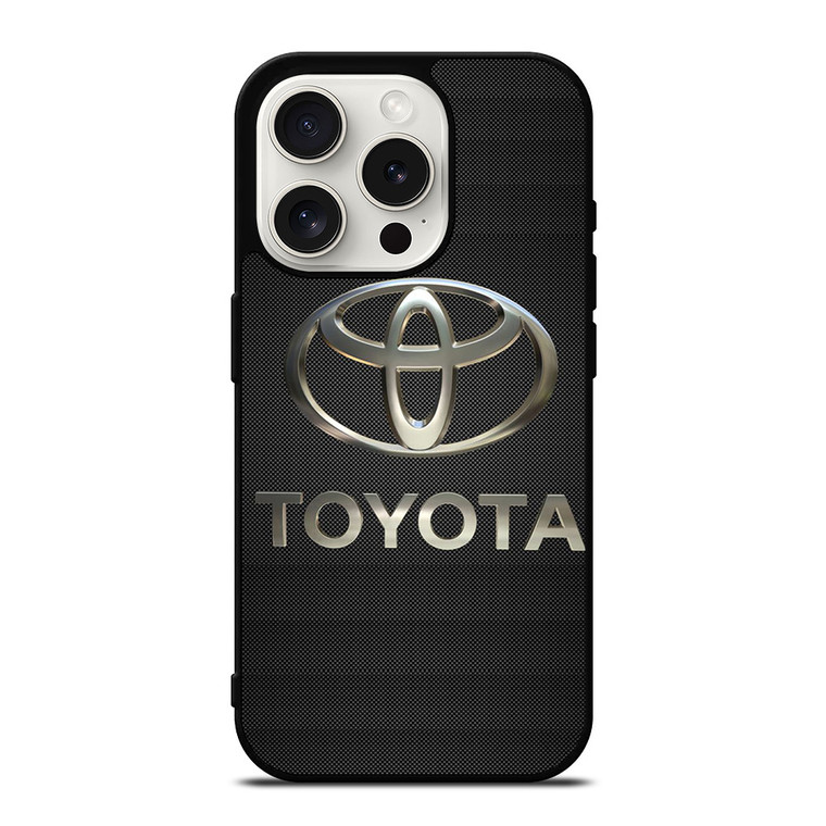 TOYOTA LOGO CAR ICON CARBON iPhone 15 Pro Case Cover