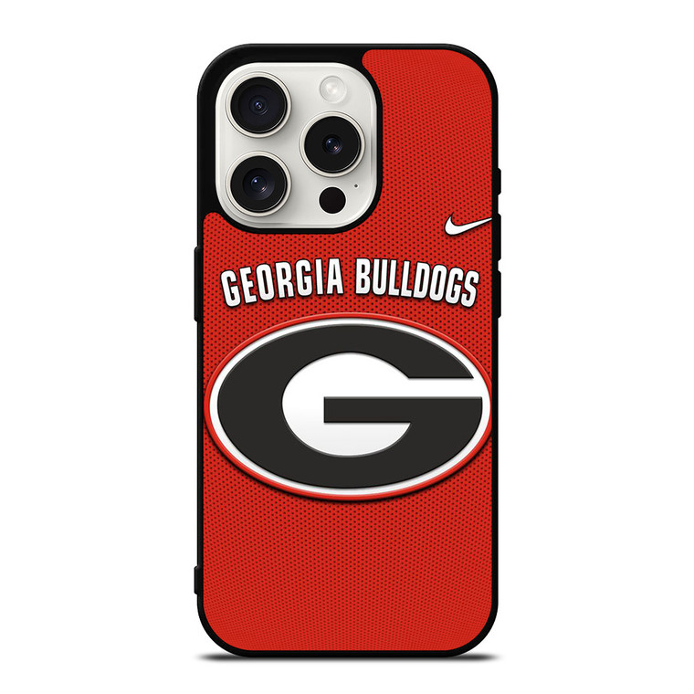 UGA UNIVERSITY OF GEORGIA BULLDOGS LOGO NIKE iPhone 15 Pro Case Cover