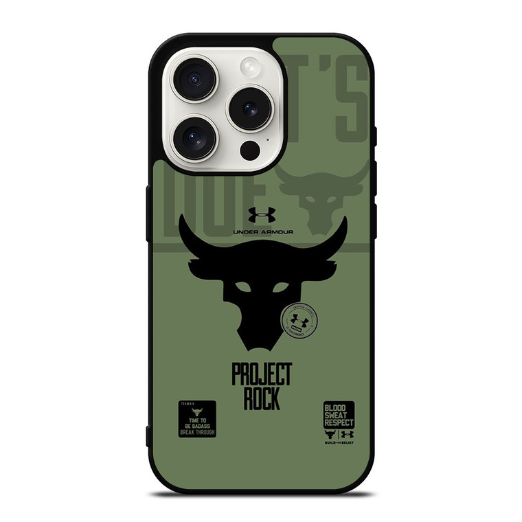 UNDER ARMOUR LOGO PROJECT ROCK iPhone 15 Pro Case Cover