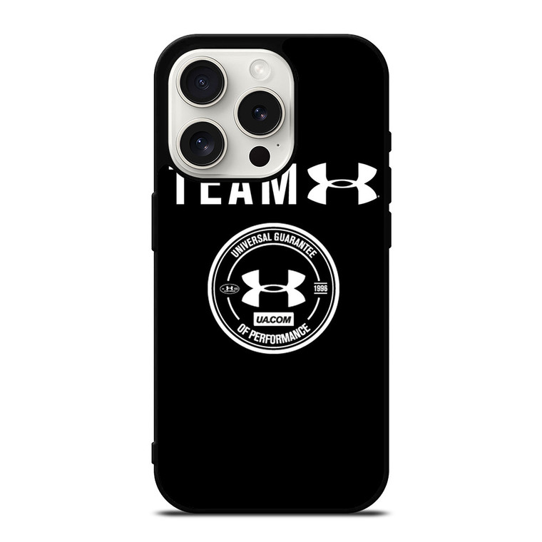 UNDER ARMOUR LOGO TEAM UNIVERSAL GUARANTEE iPhone 15 Pro Case Cover