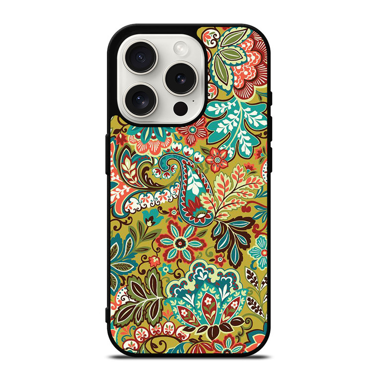 VERA BRADLEY FLOWER PATTERN iPhone 15 Pro Case Cover