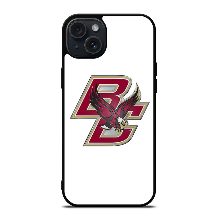 BOSTON COLLEGE EAGLES LOGO HOCKEY UNIVERSITY TEAM iPhone 15 Plus Case Cover