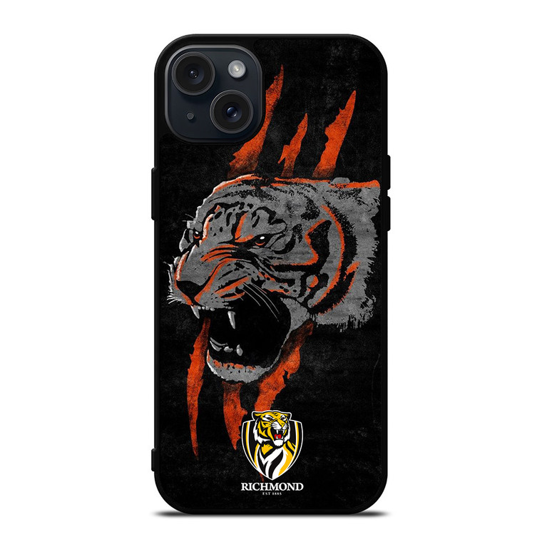 RICHMOND TIGER FOOTBALL LOGO ICON iPhone 15 Plus Case Cover