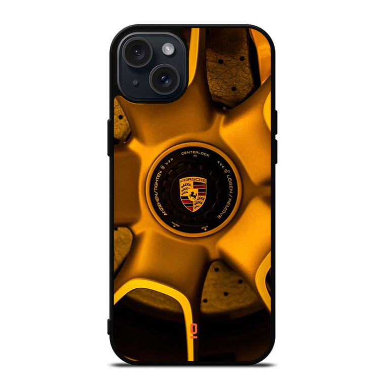 RIM OF PORSCHE CAR LOGO iPhone 15 Plus Case Cover