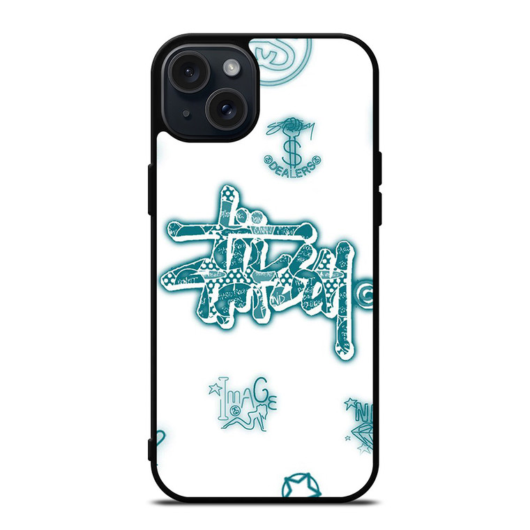 STUSSY LOGO THE DEALERS ICON iPhone 15 Plus Case Cover