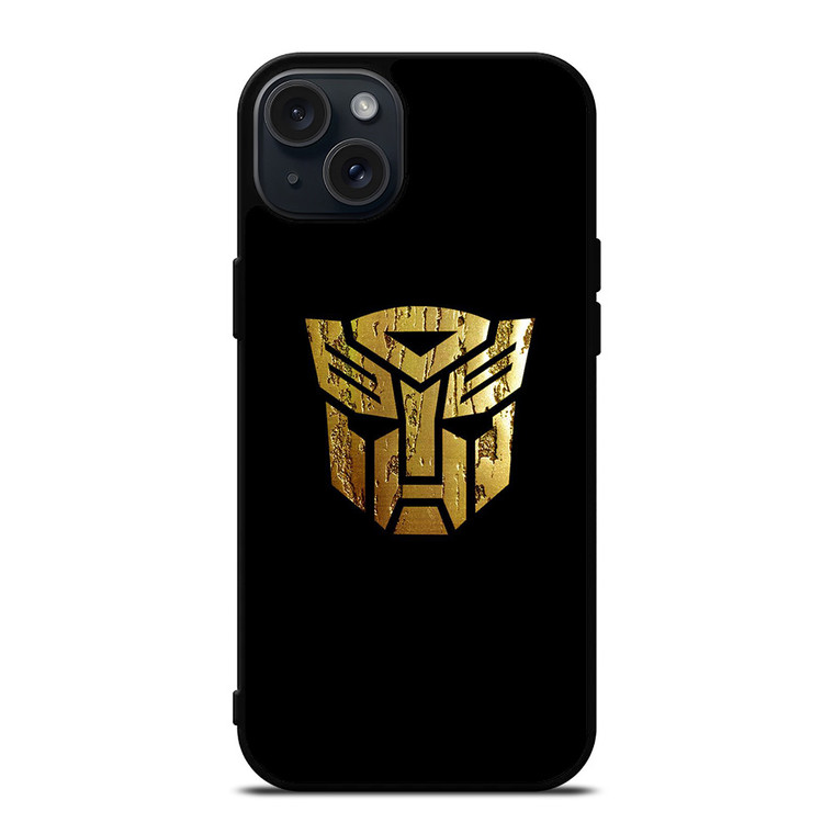 TRANSFORMERS AUTOBOT LOGO GOLD iPhone 15 Plus Case Cover