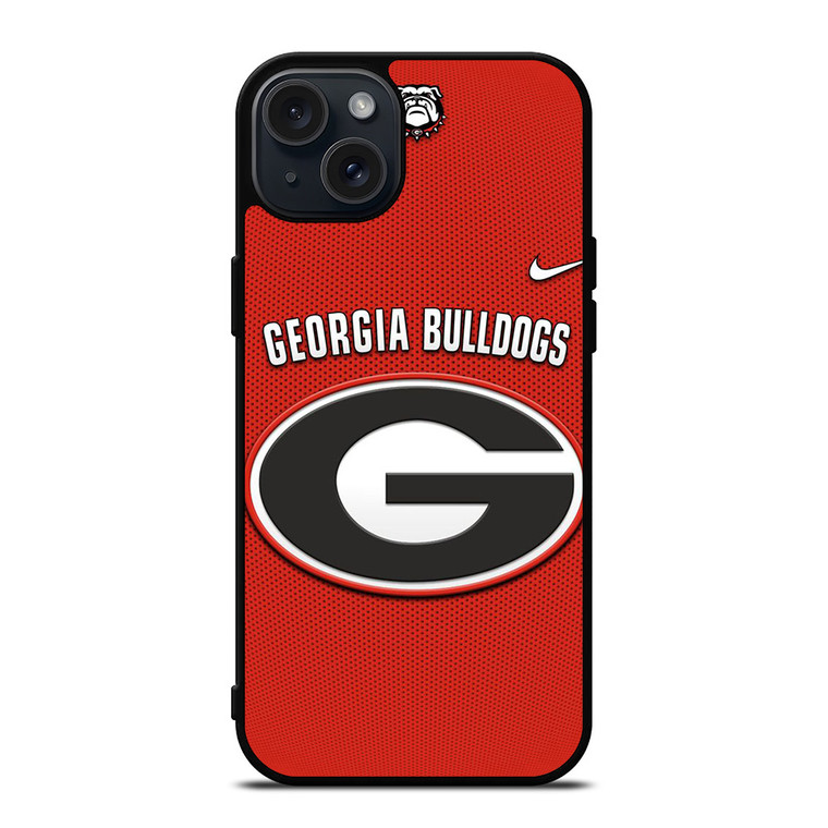 UGA UNIVERSITY OF GEORGIA BULLDOGS LOGO NIKE iPhone 15 Plus Case Cover