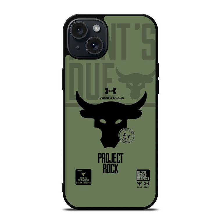 UNDER ARMOUR LOGO PROJECT ROCK iPhone 15 Plus Case Cover