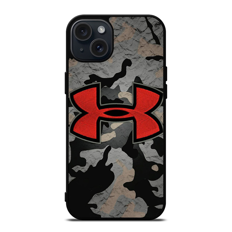 UNDER ARMOUR LOGO RED CAMO iPhone 15 Plus Case Cover