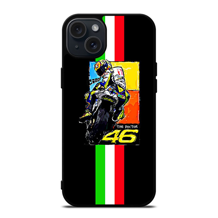 VALENTINO ROSSI THE DOCTOR 46 ITALY iPhone 15 Plus Case Cover