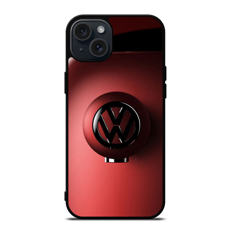 VW VOLKSWAGEN CAR LOGO RED iPhone 15 Plus Case Cover